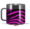 Skin Decal Wrap for Yeti Coffee Mug 14oz Pink Zebra - 14 oz CUP NOT INCLUDED by WraptorSkinz