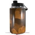 Skin Decal Wrap for Yeti 1 Gallon Jug Bokeh Hearts Orange - JUG NOT INCLUDED by WraptorSkinz