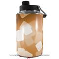 Skin Decal Wrap for Yeti 1 Gallon Jug Bokeh Squared Orange - JUG NOT INCLUDED by WraptorSkinz
