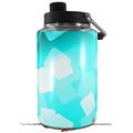 Skin Decal Wrap for Yeti 1 Gallon Jug Bokeh Squared Neon Teal - JUG NOT INCLUDED by WraptorSkinz