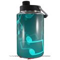 Skin Decal Wrap for Yeti 1 Gallon Jug Bokeh Music Neon Teal - JUG NOT INCLUDED by WraptorSkinz