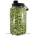 Skin Decal Wrap for Yeti 1 Gallon Jug Folder Doodles Sage Green - JUG NOT INCLUDED by WraptorSkinz