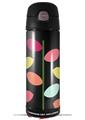 Skin Decal Wrap for Thermos Funtainer 16oz Bottle Plain Leaves On Black (BOTTLE NOT INCLUDED) by WraptorSkinz