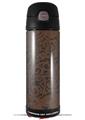 Skin Decal Wrap for Thermos Funtainer 16oz Bottle Folder Doodles Chocolate Brown (BOTTLE NOT INCLUDED) by WraptorSkinz