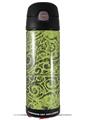 Skin Decal Wrap for Thermos Funtainer 16oz Bottle Folder Doodles Sage Green (BOTTLE NOT INCLUDED) by WraptorSkinz