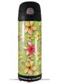 Skin Decal Wrap for Thermos Funtainer 16oz Bottle Beach Flowers Sage Green (BOTTLE NOT INCLUDED) by WraptorSkinz