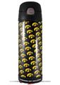 Skin Decal Wrap for Thermos Funtainer 16oz Bottle Iowa Hawkeyes Tigerhawk Tiled 06 Gold on Black (BOTTLE NOT INCLUDED) by WraptorSkinz