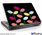 Laptop Skin (Small) - Plain Leaves On Black
