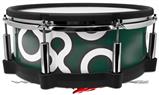 Skin Wrap works with Roland vDrum Shell PD-140DS Drum Locknodes 03 Hunter Green (DRUM NOT INCLUDED)
