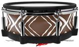 Skin Wrap works with Roland vDrum Shell PD-140DS Drum Wavey Chocolate Brown (DRUM NOT INCLUDED)