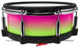 Skin Wrap works with Roland vDrum Shell PD-140DS Drum Smooth Fades Neon Green Hot Pink (DRUM NOT INCLUDED)