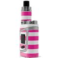 Skin Decal Wrap for Smok AL85 Alien Baby Psycho Stripes Hot Pink and White VAPE NOT INCLUDED