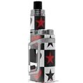Skin Decal Wrap for Smok AL85 Alien Baby Hearts and Stars Red VAPE NOT INCLUDED