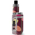 Skin Decal Wrap for Smok AL85 Alien Baby Plain Leaves On Burgundy VAPE NOT INCLUDED