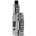 Skin Decal Wrap for Smok AL85 Alien Baby Skull And Crossbones Pattern Bw VAPE NOT INCLUDED