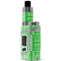 Skin Decal Wrap for Smok AL85 Alien Baby Skull And Crossbones Pattern Green VAPE NOT INCLUDED
