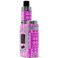 Skin Decal Wrap for Smok AL85 Alien Baby Skull And Crossbones Pattern Pink VAPE NOT INCLUDED