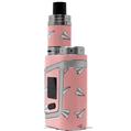 Skin Decal Wrap for Smok AL85 Alien Baby Paper Planes Pink VAPE NOT INCLUDED
