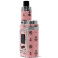 Skin Decal Wrap for Smok AL85 Alien Baby Nautical Anchors Away 02 Pink VAPE NOT INCLUDED