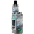 Skin Decal Wrap for Smok AL85 Alien Baby ZaZa Teal VAPE NOT INCLUDED