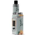 Skin Decal Wrap for Smok AL85 Alien Baby Poppy Orange Light Blue VAPE NOT INCLUDED