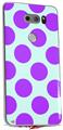 Skin Decal Wrap for LG V30 Kearas Polka Dots Purple And Blue