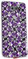 Skin Decal Wrap for LG V30 Splatter Girly Skull Purple