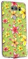 Skin Decal Wrap for LG V30 Beach Flowers Sage Green