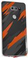 Skin Decal Wrap for LG V30 Jagged Camo Burnt Orange