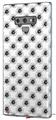 Decal style Skin Wrap compatible with Samsung Galaxy Note 9 Kearas Daisies Black on White