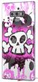 Decal style Skin Wrap compatible with Samsung Galaxy Note 9 Cartoon Skull Pink