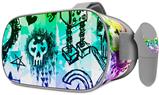 Decal style Skin Wrap compatible with Oculus Go Headset - Scene Kid Sketches Rainbow (OCULUS NOT INCLUDED)