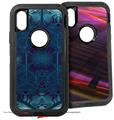 2x Decal style Skin Wrap Set compatible with Otterbox Defender iPhone X and Xs Case - ArcticArt (CASE NOT INCLUDED)