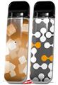 Skin Decal Wrap 2 Pack for Smok Novo v1 Bokeh Squared Orange VAPE NOT INCLUDED