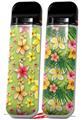 Skin Decal Wrap 2 Pack for Smok Novo v1 Beach Flowers Sage Green VAPE NOT INCLUDED
