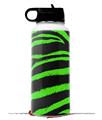 Skin Wrap Decal compatible with Hydro Flask Wide Mouth Bottle 32oz Zebra Green (BOTTLE NOT INCLUDED)