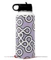Skin Wrap Decal compatible with Hydro Flask Wide Mouth Bottle 32oz Locknodes 03 Lavender (BOTTLE NOT INCLUDED)