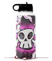 Skin Wrap Decal compatible with Hydro Flask Wide Mouth Bottle 32oz Cartoon Skull Pink (BOTTLE NOT INCLUDED)