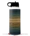 Skin Wrap Decal compatible with Hydro Flask Wide Mouth Bottle 32oz Exotic Wood Zebra Wood Burst Deep Blue (BOTTLE NOT INCLUDED)