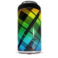 WraptorSkinz Skin Decal Wrap compatible with Yeti 16oz Tall Colster Can Cooler Insulator Rainbow Plaid (COOLER NOT INCLUDED)