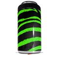 WraptorSkinz Skin Decal Wrap compatible with Yeti 16oz Tall Colster Can Cooler Insulator Zebra Green (COOLER NOT INCLUDED)