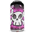 WraptorSkinz Skin Decal Wrap compatible with Yeti 16oz Tall Colster Can Cooler Insulator Cartoon Skull Pink (COOLER NOT INCLUDED)