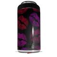 WraptorSkinz Skin Decal Wrap compatible with Yeti 16oz Tall Colster Can Cooler Insulator Red Pink And Black Lips (COOLER NOT INCLUDED)