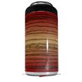 WraptorSkinz Skin Decal Wrap compatible with Yeti 16oz Tall Colster Can Cooler Insulator Exotic Wood Zebra Wood Burst Fire Red (COOLER NOT INCLUDED)