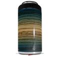 WraptorSkinz Skin Decal Wrap compatible with Yeti 16oz Tall Colster Can Cooler Insulator Exotic Wood Zebra Wood Burst Deep Blue (COOLER NOT INCLUDED)