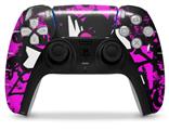 WraptorSkinz Skin Wrap compatible with the Sony PS5 DualSense Controller Punk Skull Princess (CONTROLLER NOT INCLUDED)