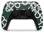 WraptorSkinz Skin Wrap compatible with the Sony PS5 DualSense Controller Locknodes 03 Hunter Green (CONTROLLER NOT INCLUDED)