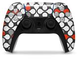 WraptorSkinz Skin Wrap compatible with the Sony PS5 DualSense Controller Locknodes 05 Red (CONTROLLER NOT INCLUDED)