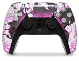 WraptorSkinz Skin Wrap compatible with the Sony PS5 DualSense Controller Cartoon Skull Pink (CONTROLLER NOT INCLUDED)