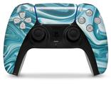 WraptorSkinz Skin Wrap compatible with the Sony PS5 DualSense Controller Blue Marble (CONTROLLER NOT INCLUDED)